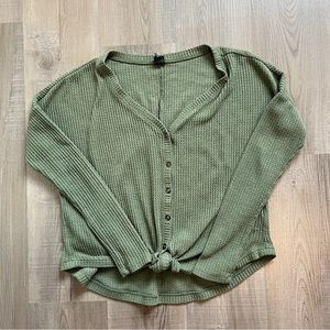 Wild Fable Waffle Knit Henley